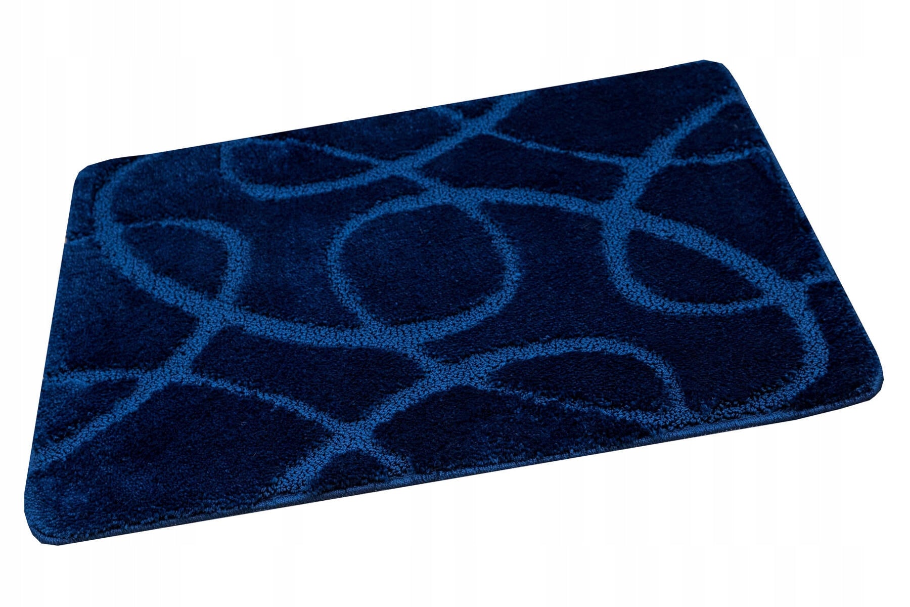 BATHROOM RUG NON-SLIP MAT NAVY BLUE STRIPED KOBE 50x80 cm Manufacturer code kobe navy