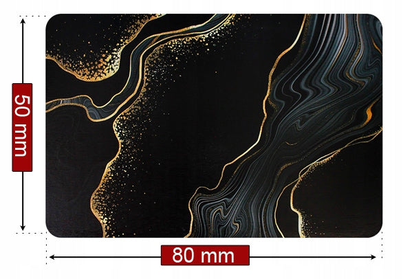 BATHROOM RUG NON-SLIP QUICK-DRYING MARBLE MAT BLACK 80x50 Product width 50 cm