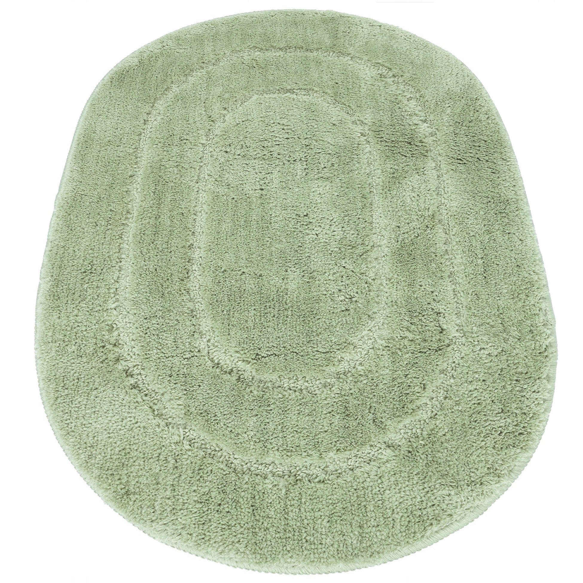 BATHROOM RUG OVAL NON-SLIP LARGE SOFT FOR WASHING 50x80cm