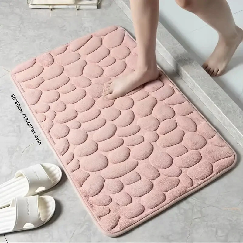 BATHROOM RUG PINK NON-SLIP 1 PC SOFT CAN BE WASHED 80X50 CM Manufacturer code P124278