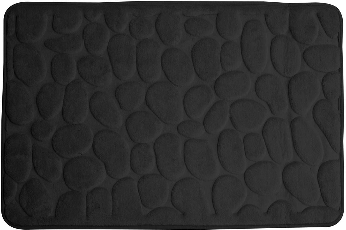 BATHROOM RUG RECTANGLE 95X60 BLACK DUSCHY