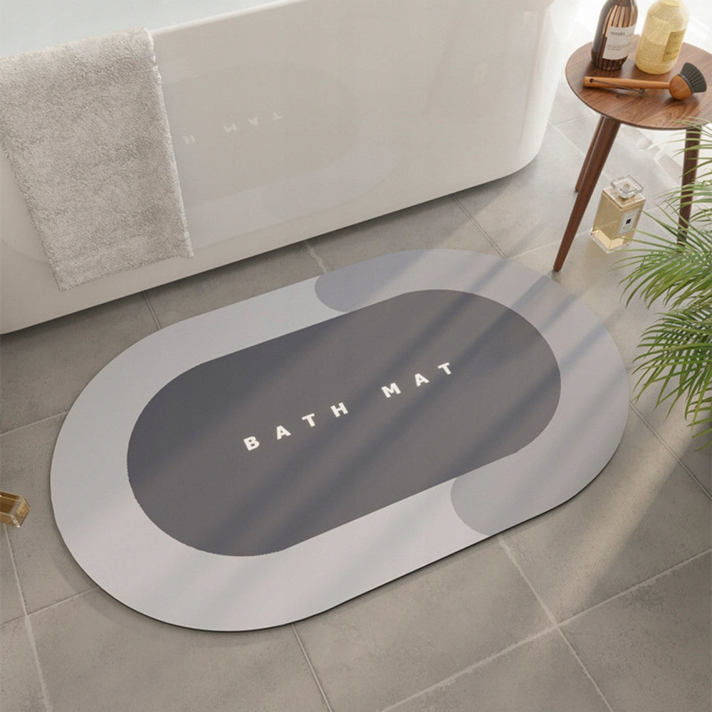 BATHROOM RUG ROUND QUICK DRYING 40x60 FOAM BATHROOM MAT Product width 40 cm