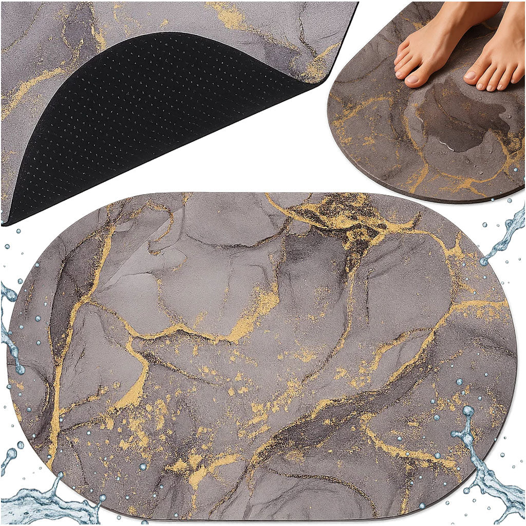 BATHROOM RUG ROUND QUICK DRYING 40x60 FOAM BATHROOM MAT