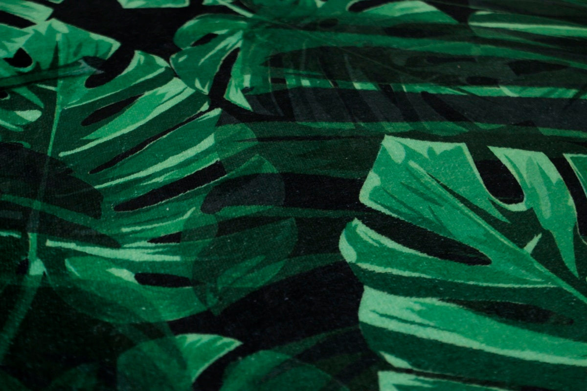 BATHROOM RUG SOFT ABSORBENT NON-SLIP 50 x 80 JUNGLE GREEN Packaging status original