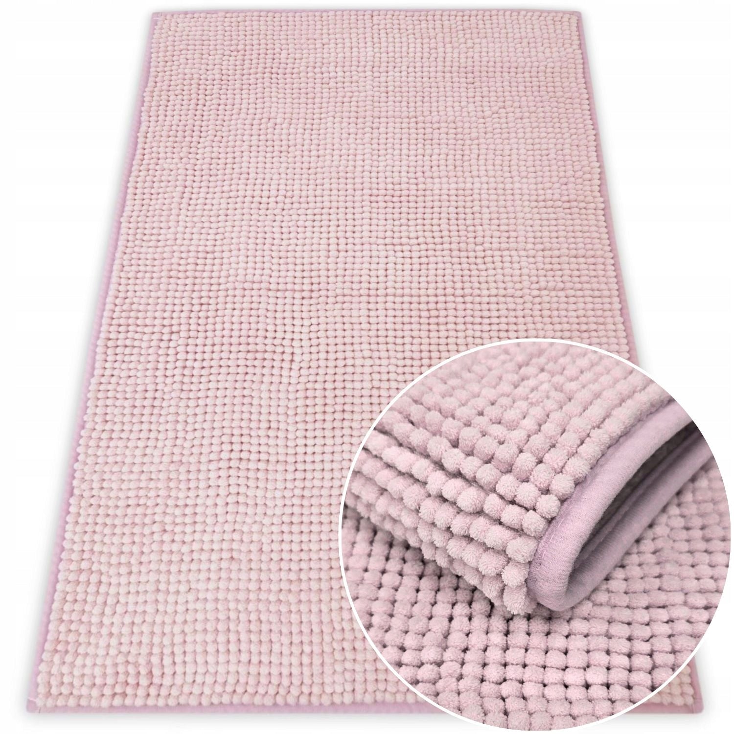 BATHROOM RUG SOFT PINK 50x80 QUICK DRYING BATHROOM RUGS