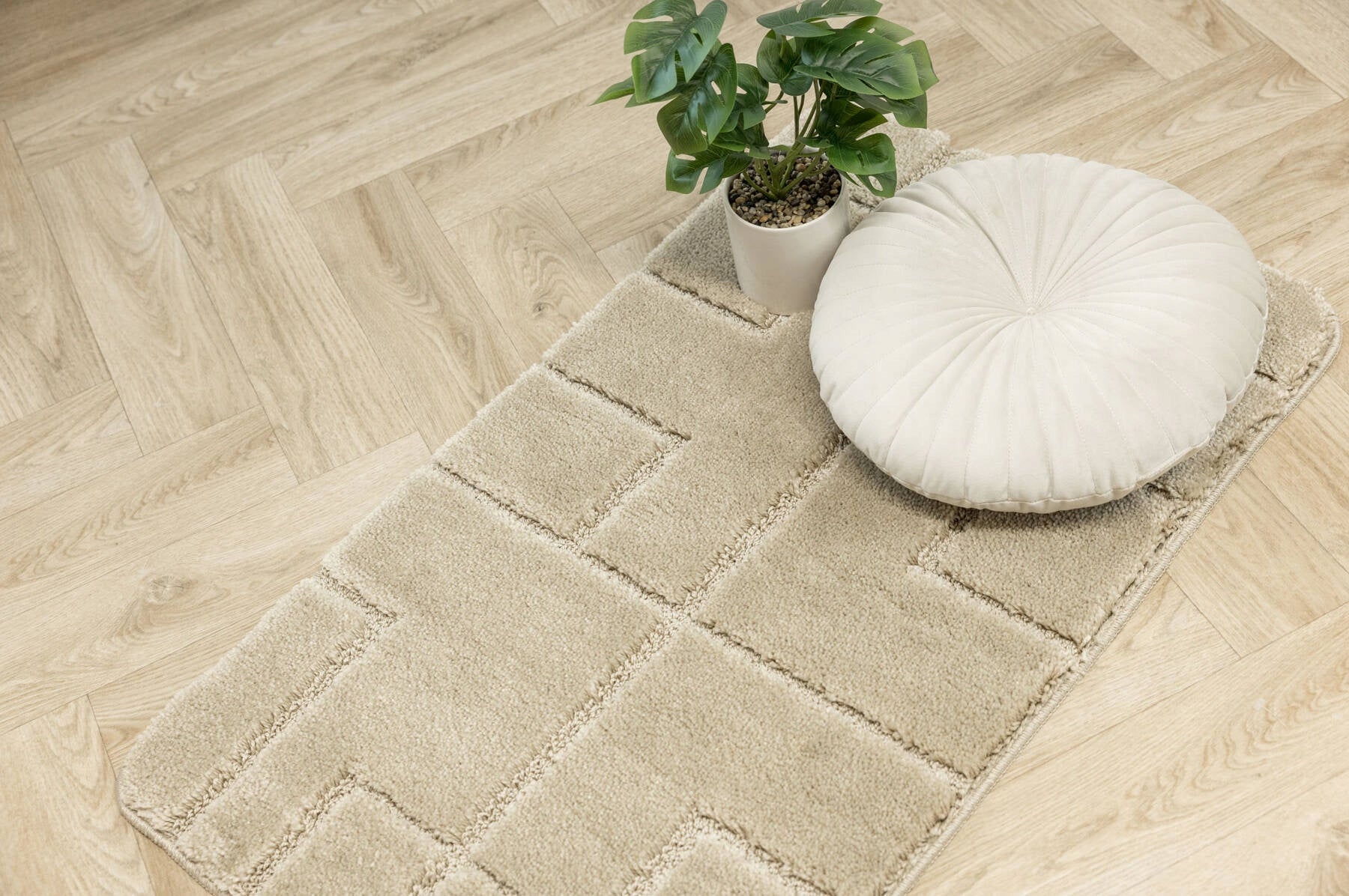 BATHROOM RUG TOILETS NON-SLIP SOFT BEIGE MAT INEZ 50x80 cm Manufacturer code inez l.beige