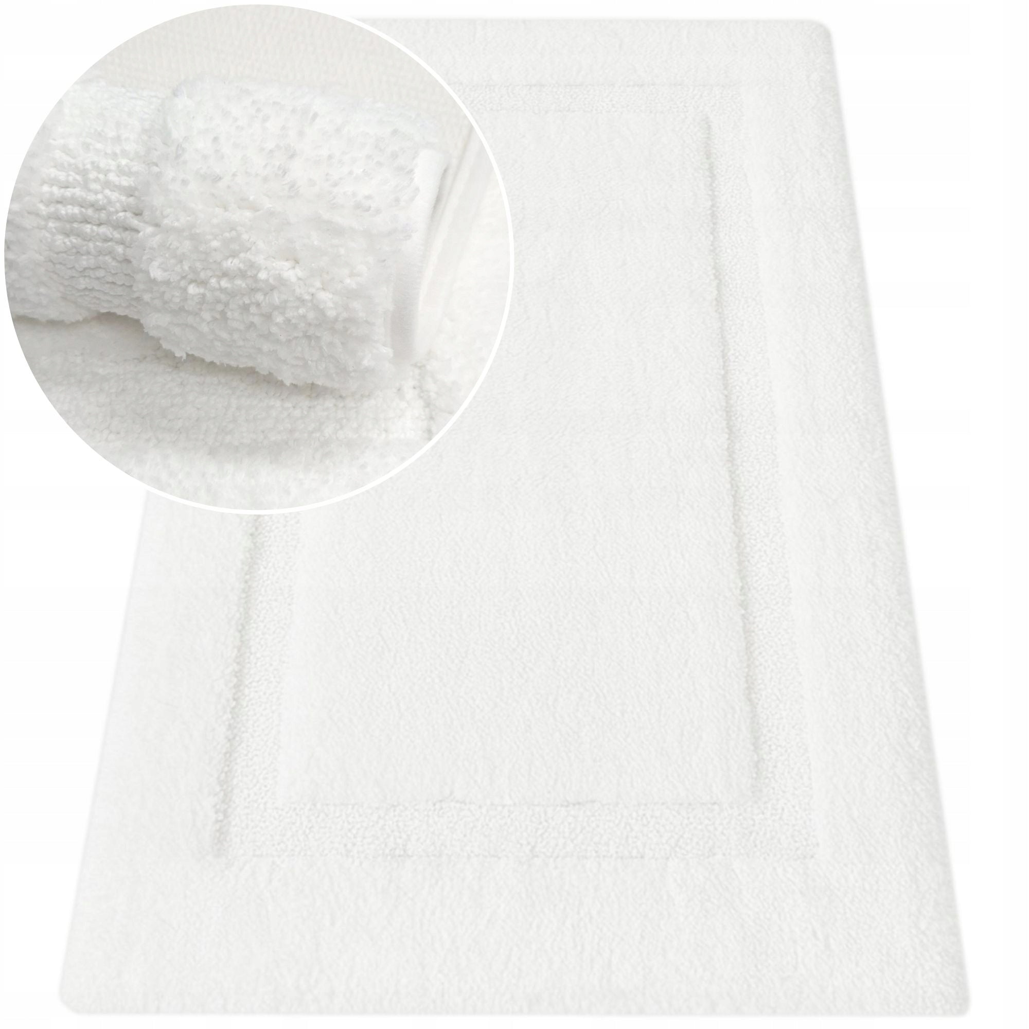 BATHROOM RUG WHITE 50x80 NON-SLIP SOFT FOR BATHROOM WHITE