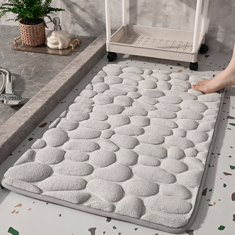 BATHROOM RUG XXL 80X50 GREY NON-SLIP QUICK-DRYING 4 LAYERS EAN (GTIN) 5904121987194