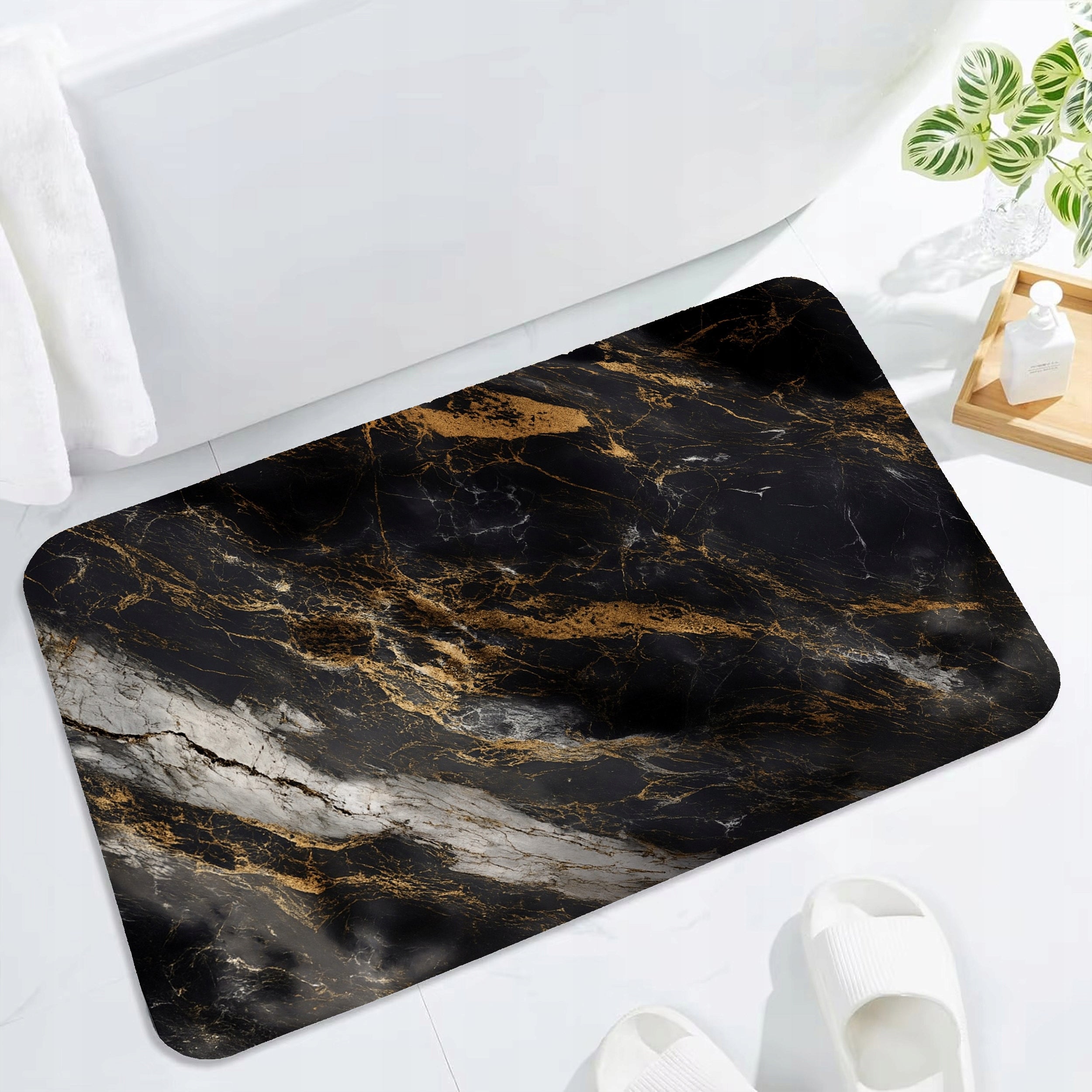 BATHROOM RUG XXL BATHROOM MAT NON-SLIP QUICK-DRYING 50x80cm Brand Renew Force