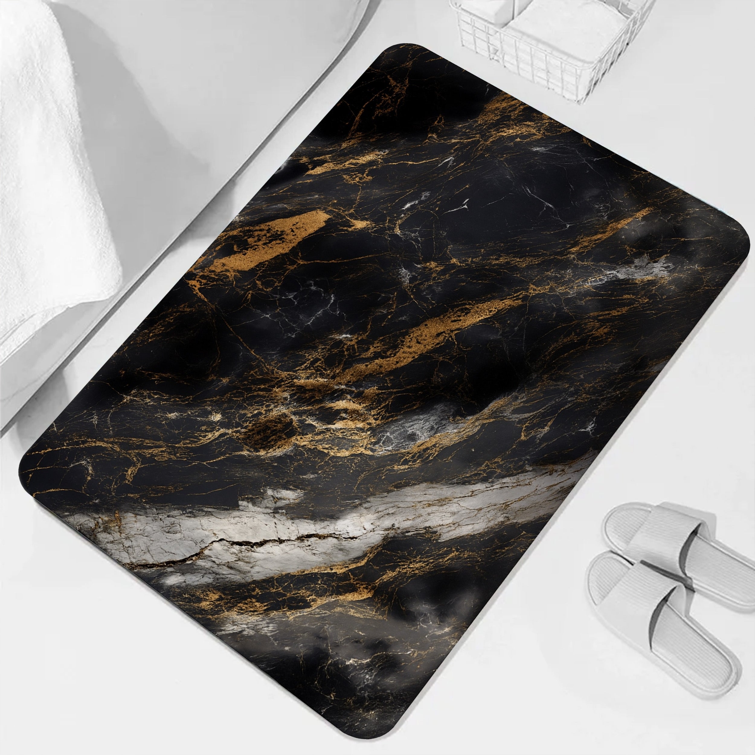 BATHROOM RUG XXL BATHROOM MAT NON-SLIP QUICK-DRYING 50x80cm Length 80 cm