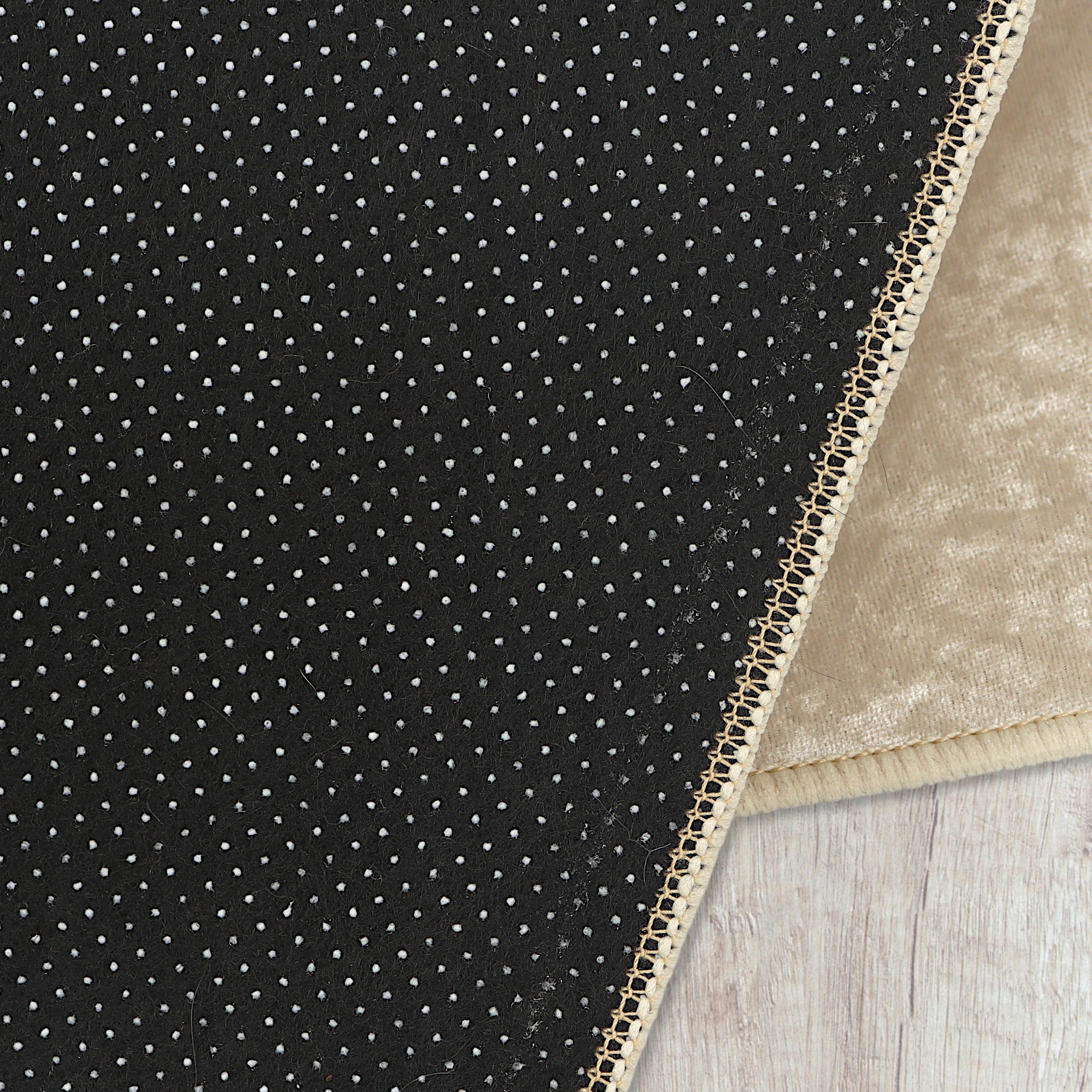 BATHROOM RUGS NON-SLIP SET 2 PART SMOOTH 50X80 BEIGE Thickness 4 mm