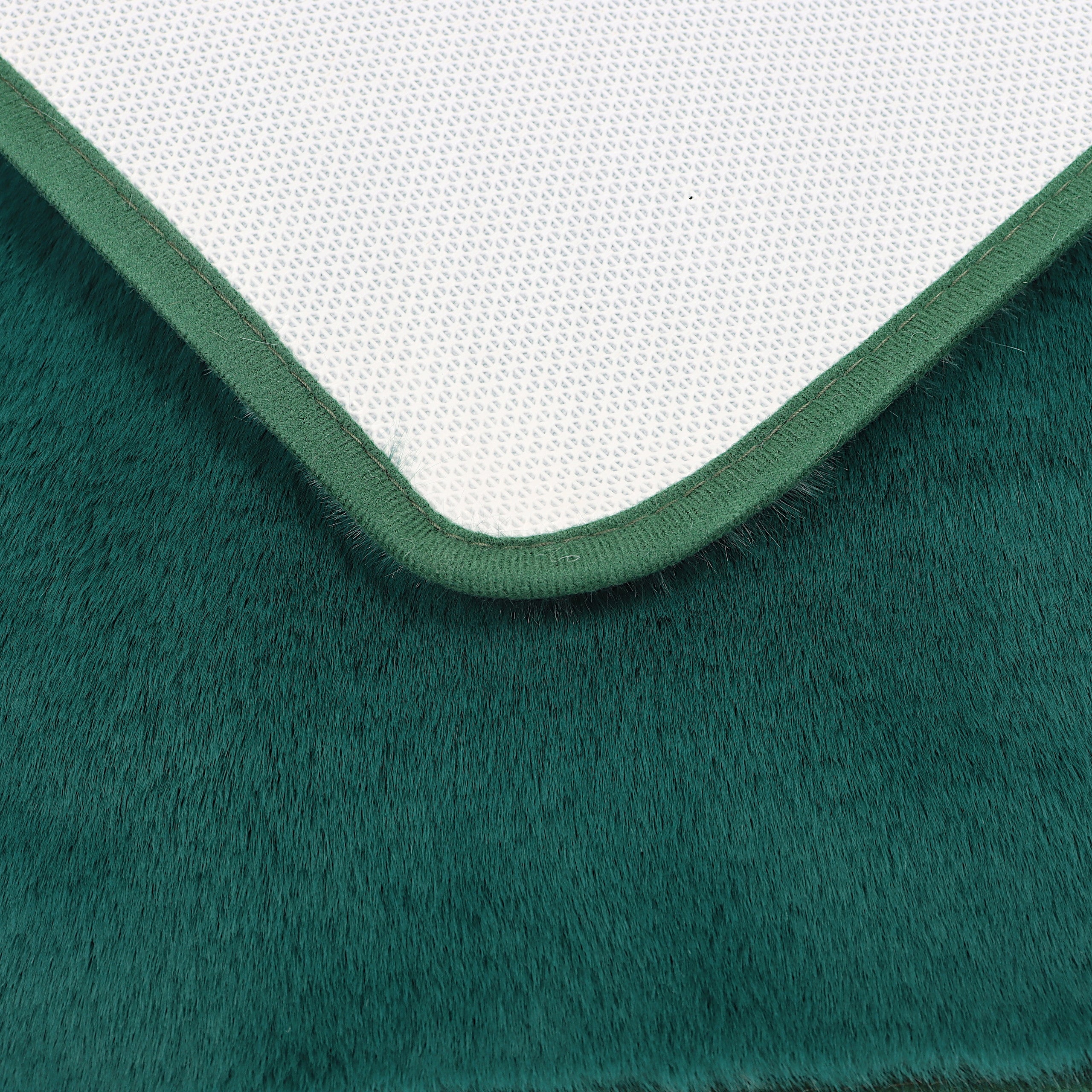 BATHROOM RUGS NON-SLIP SET 3 PIECE GREEN MODERN Shape rectangle