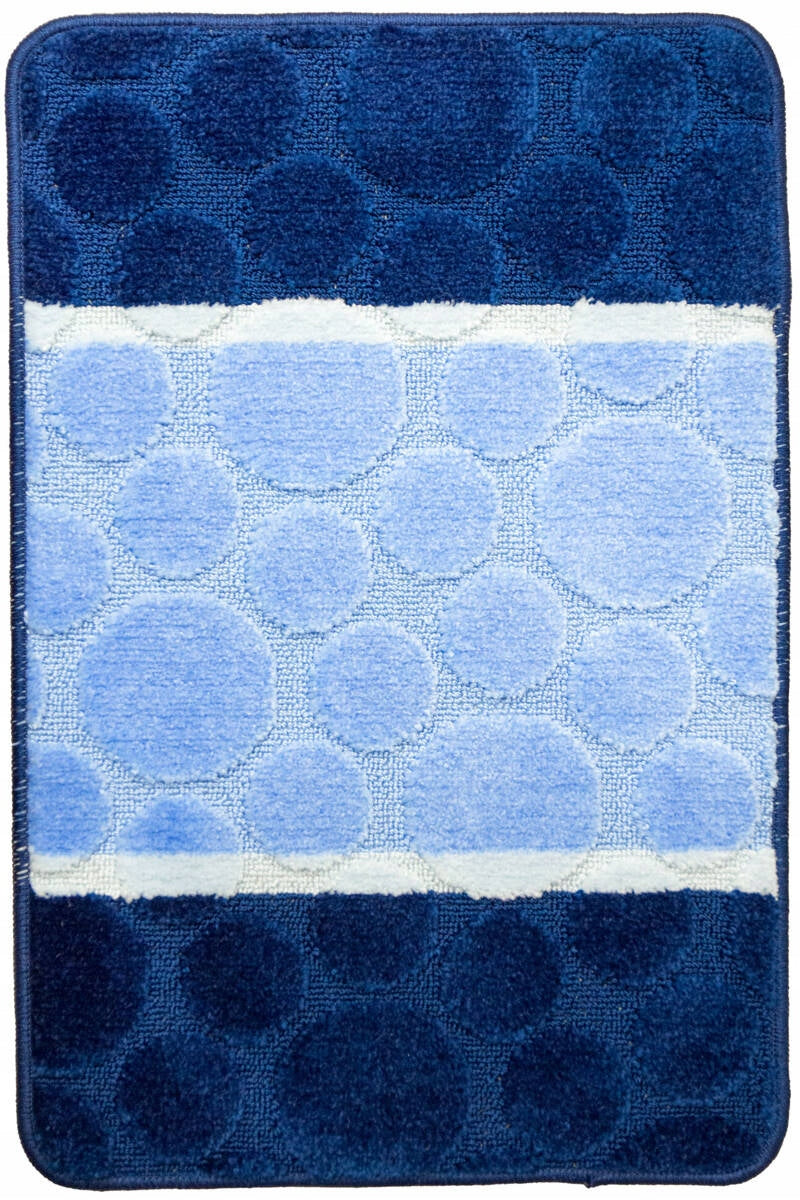 BATHROOM RUGS NON-SLIP SET 3-cz SIENA WITH TOILET COVER Brand Akcila
