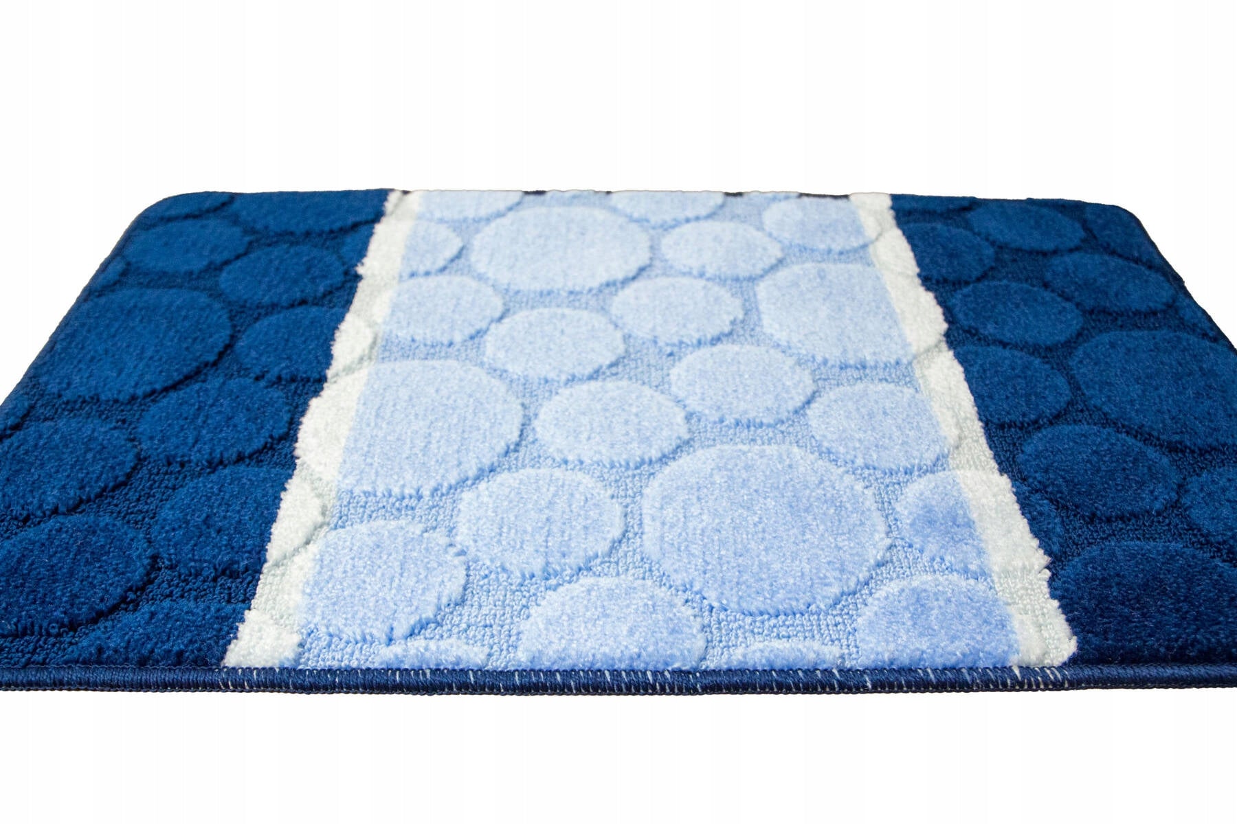BATHROOM RUGS NON-SLIP SET 3-cz SIENA WITH TOILET COVER Shape rectangle