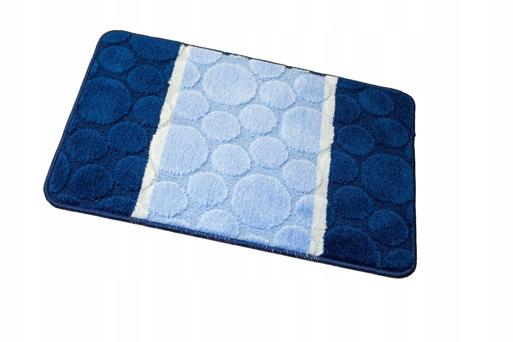 BATHROOM RUGS NON-SLIP SET 3-cz SIENA WITH TOILET COVER Thickness 11 mm