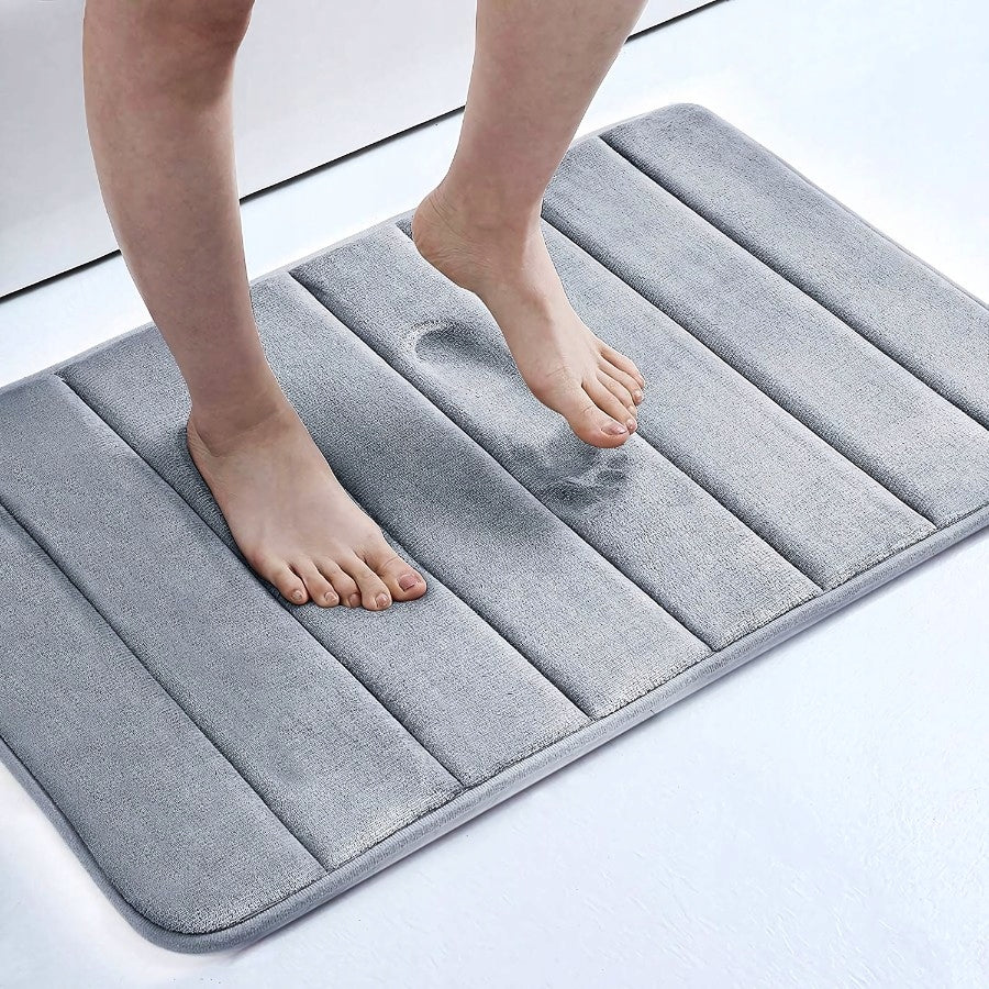 BATHROOM RUGS SET OF 2IN1 ABSORBENT MAT NON-SLIP RUG 2 PIECES Length 80 cm