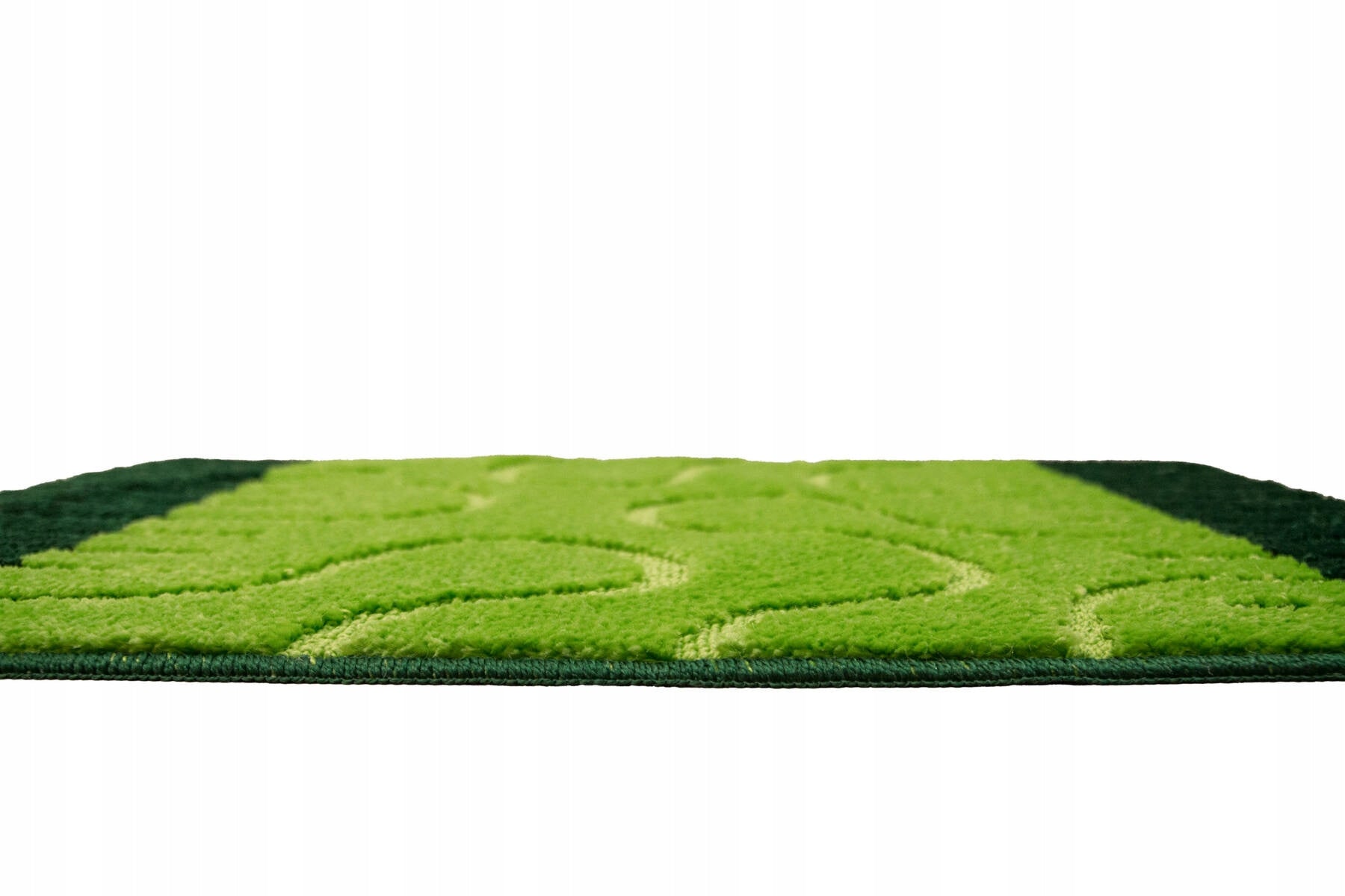 BATHROOM RUGS TOILETS RUBBERIZED STRIPED GREEN ROUNDABOUT 3-cz SET Material polypropylene