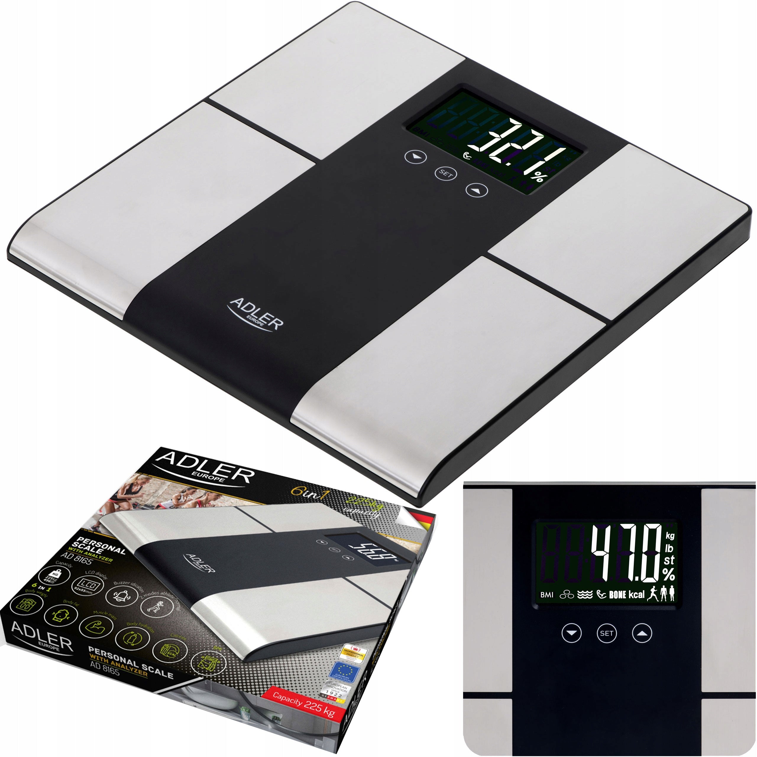 BATHROOM SCALE ANALYTICAL FAT MEASUREMENT 225kg