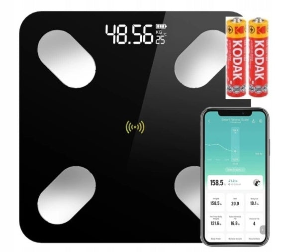 BATHROOM SCALE ANALYTICAL FITNESS GYM MULTIFUNCTIONAL SMART 17IN1