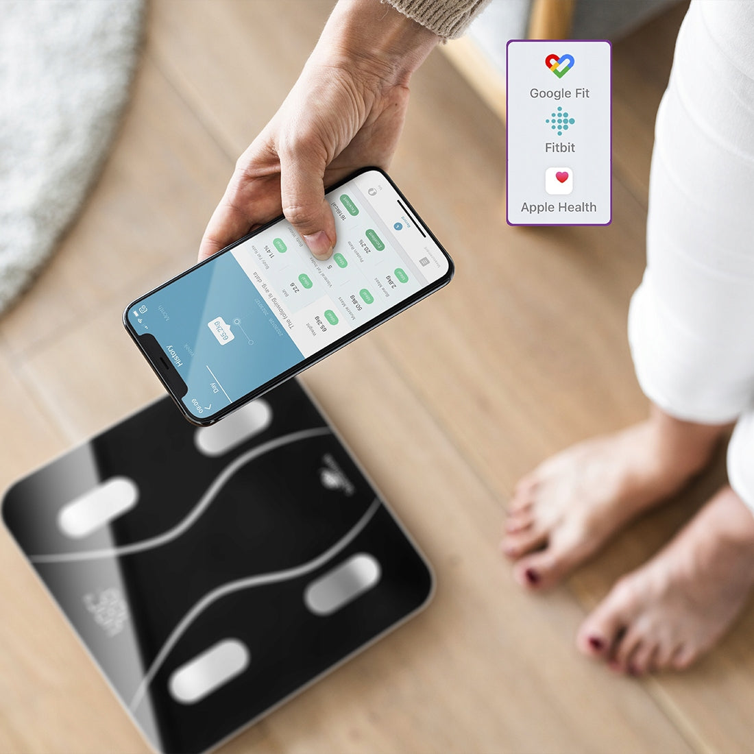 BATHROOM SCALE ANALYTICAL LCD ELECTRONIC BMI BLUETOOTH SMART app EAN (GTIN) 5903031046243