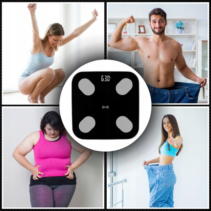 BATHROOM SCALE ANALYTICAL SLIM 180KG - 25in1 - ANDROID - iOS BLUETHOOT LCD EAN (GTIN) 5906623230242