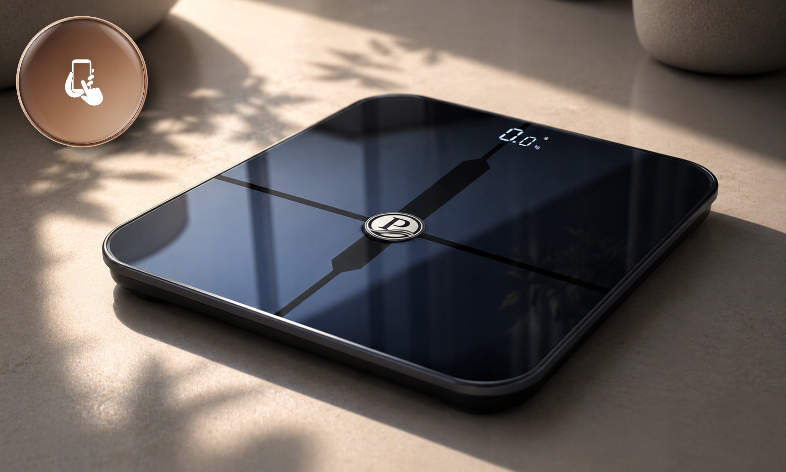 BATHROOM SCALE Analytical SMART BMI Electronic 180kg Bluetooth BATTERIES Packaging status original