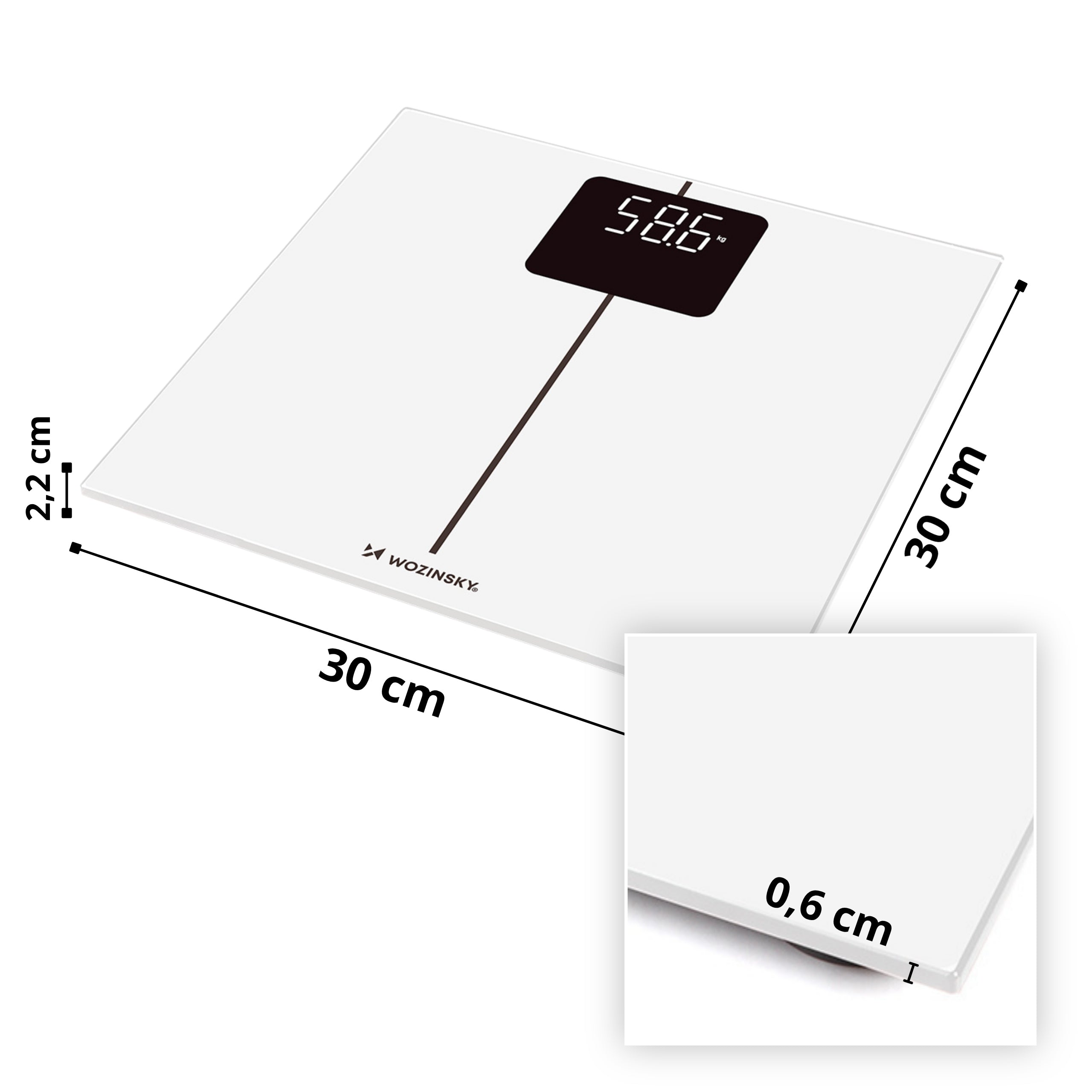 BATHROOM SCALE ELECTRONIC BLUETOOTH READABLE LED DISPLAY UP TO 180 KG Packaging status original