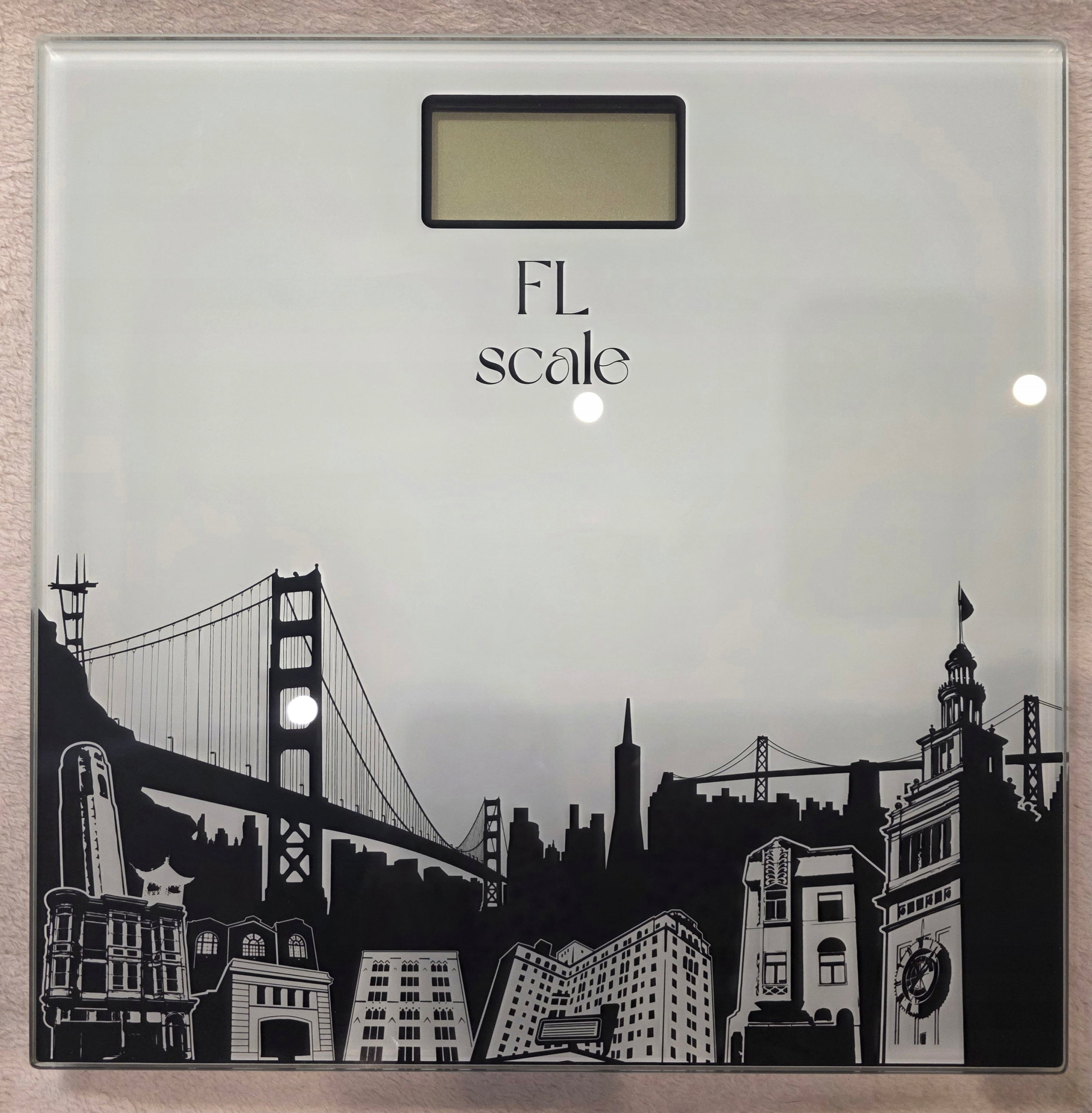 BATHROOM SCALE ELECTRONIC GLASS LCD PRECISION UP TO 180KG WITH BATTERIES