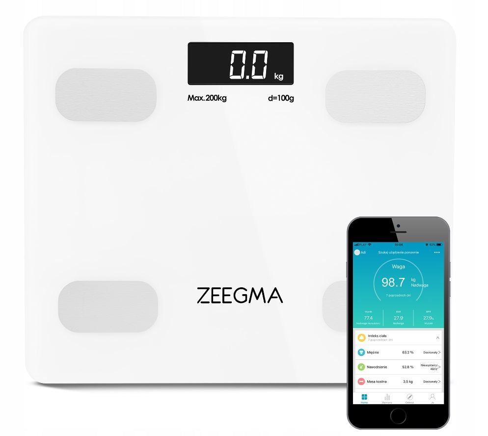 BATHROOM SCALE GLASS ANALYTICAL GEWIT 17w APKA for iOS ANDROID BLUETOOTH