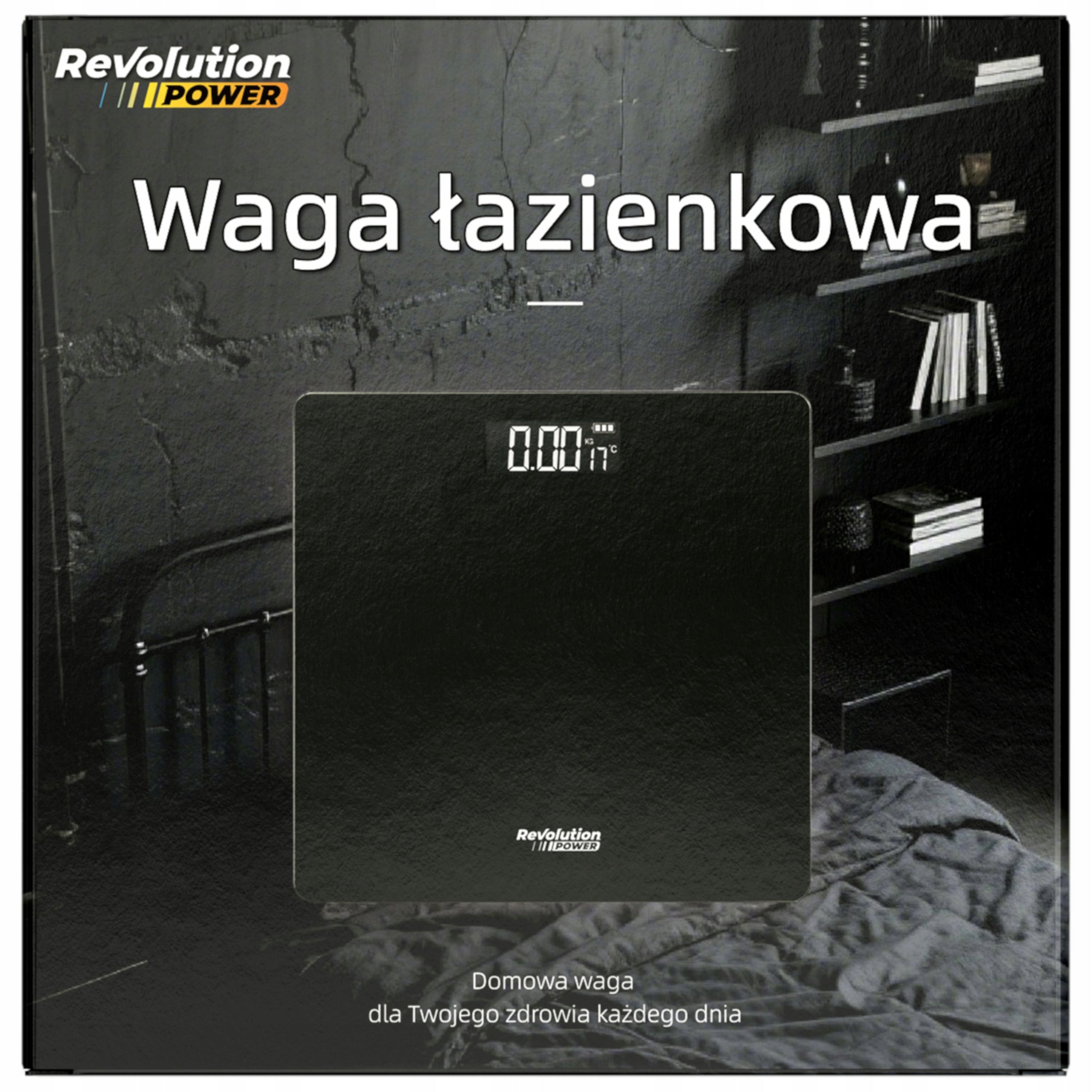 BATHROOM SCALE REVOLUTION 180KG GLASS LED SLIM DESIGN PRECISION Manufacturer code Waga Łazienkowa NM-B549 Kompaktowa Slim