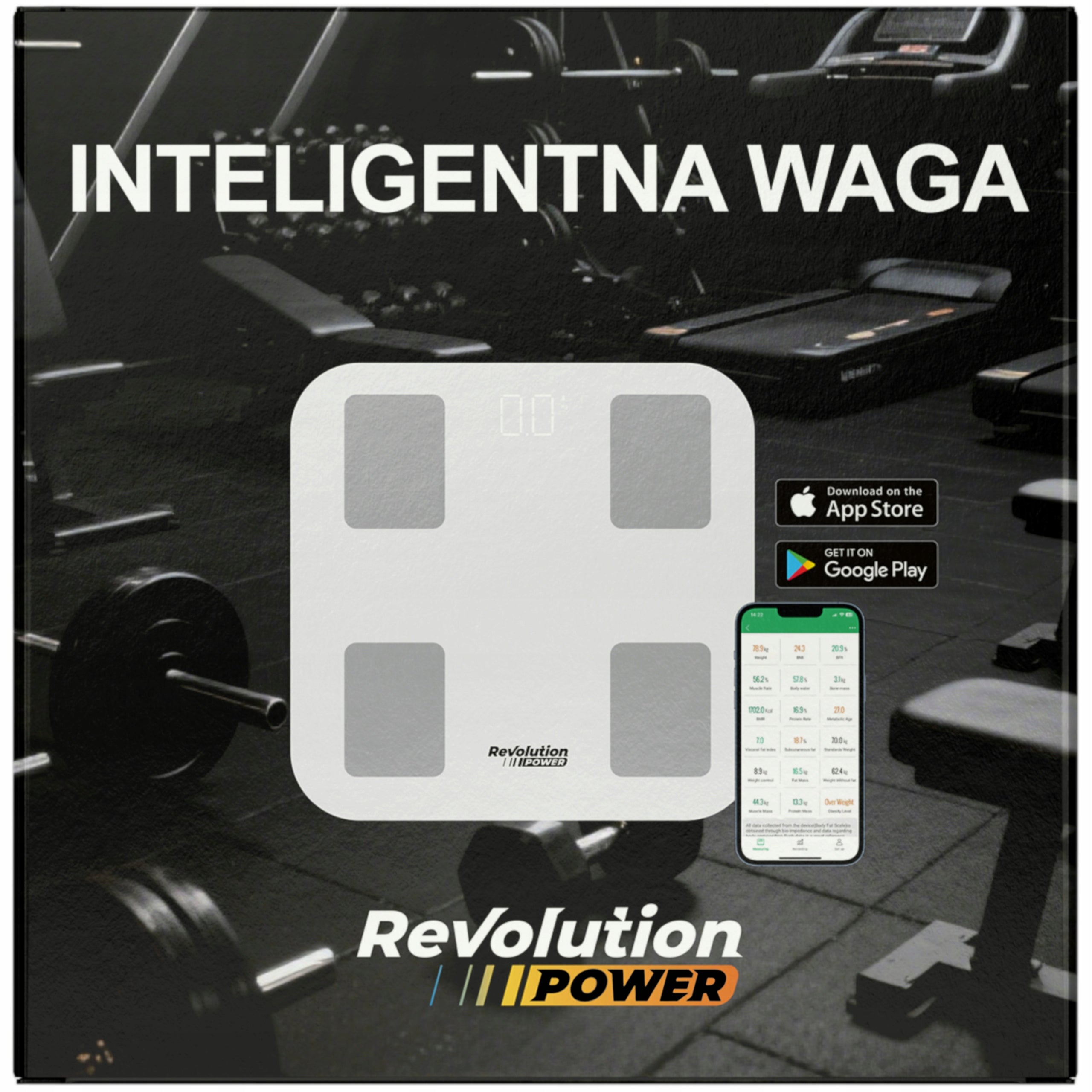 BATHROOM SCALE REVOLUTION GLASS LCD PRECISION ANALYTICAL SPORTS Manufacturer code Waga Łazienkowa NM-BF8072 Kompaktowa Slim