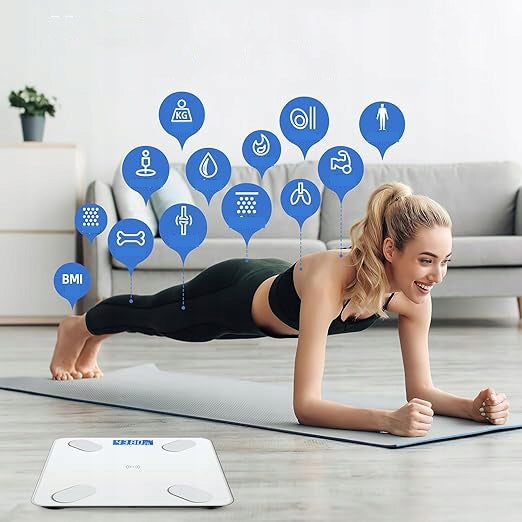 :BATHROOM SCALE SMART ANALYTICAL BODY SMART MEASUREMENT BODY FAT SCALES Packaging status original