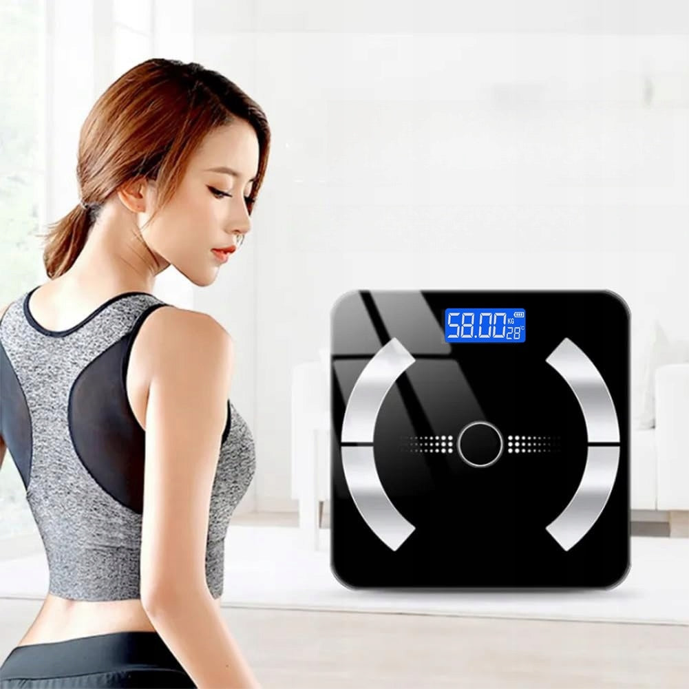 BATHROOM SCALE SMART ELECTRONIC SCALE 180KG BLACK Additional features automatic calibration
