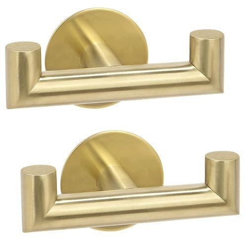 BATHROOM SELF ADHESIVE TOWEL HOOKS STAINLESS STEEL 2 PCS Brand no brand