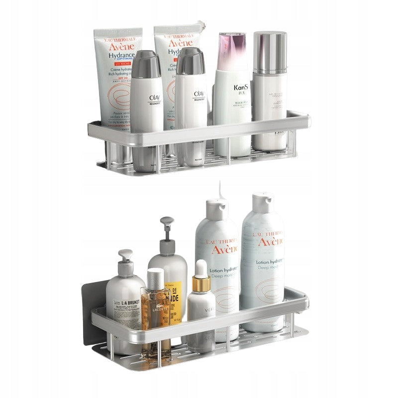 BATHROOM SHELF HANGING SHOWER 2 PCS SILVER Brand no brand