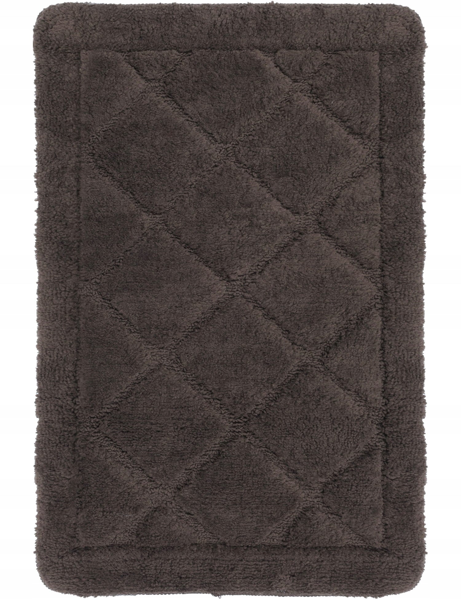BATHROOM rug, SOFT, ABSORBENT, ANTI-SLIP, WASHABLE, 40x60CM, BROWN Brand e-floor