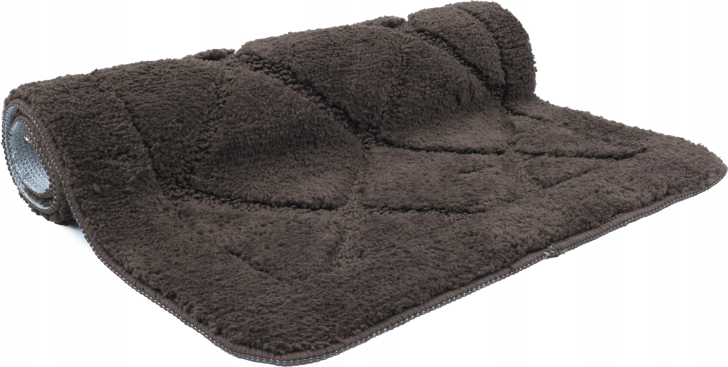 BATHROOM rug, SOFT, ABSORBENT, ANTI-SLIP, WASHABLE, 40x60CM, BROWN Packaging status original