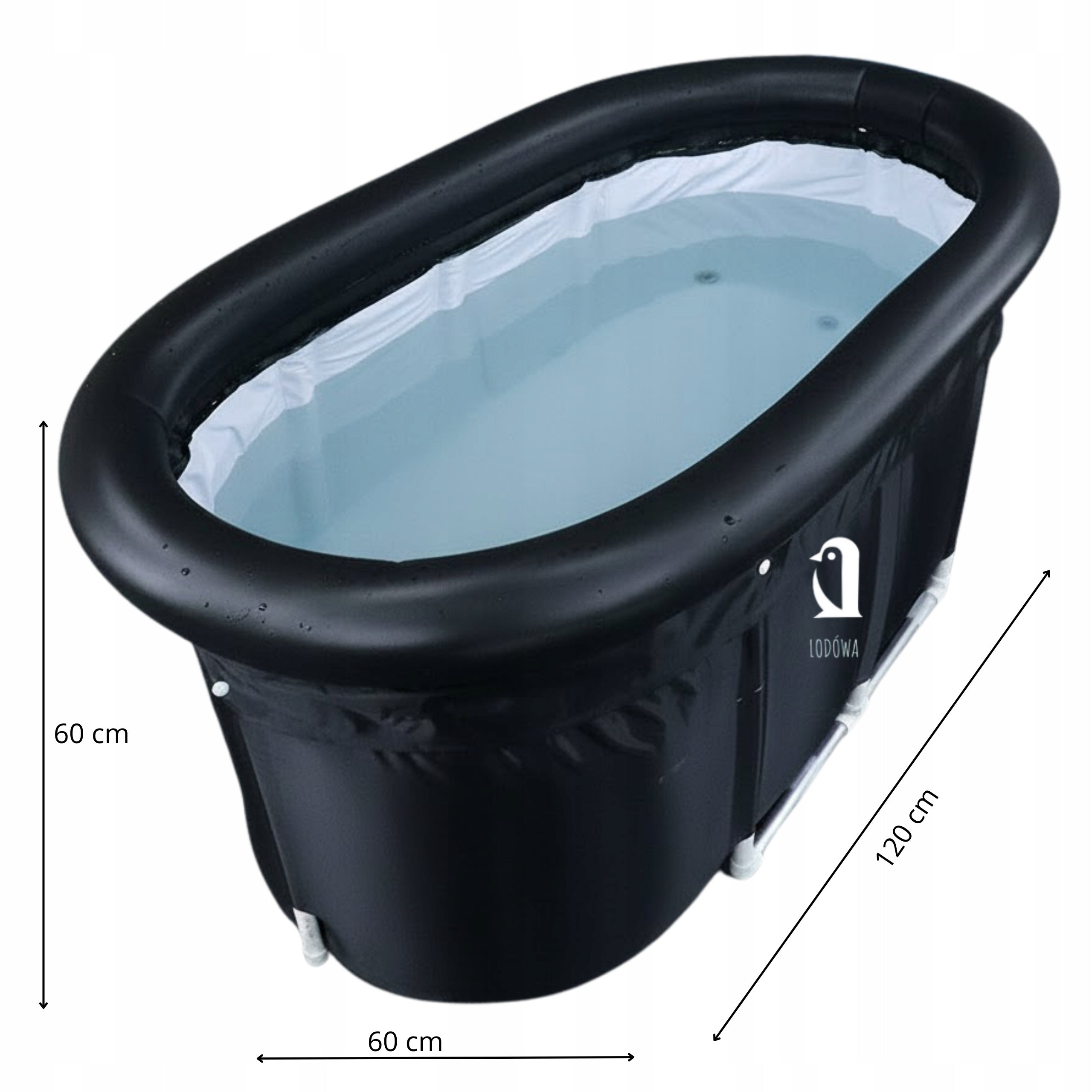 BATHTUB BARREL FOR WALRUS REGENERATION ICE POOL RACK PORTABLE Length 120 cm