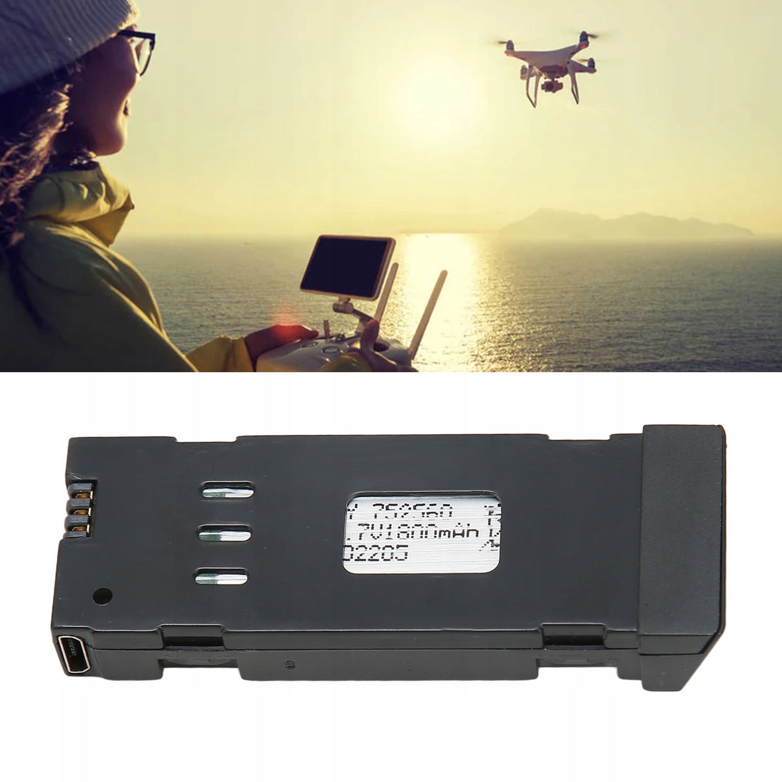 BATTERY 3.7V 1800MAH FOR DRONE Eachine E58 L800 JY019 S168 X Pro Packaging status original
