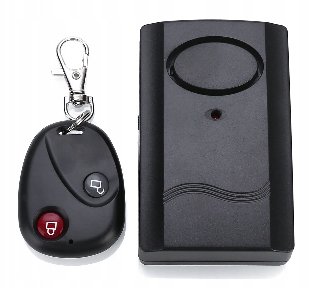 BATTERY ALARM REMOTE CONTROL WIRELESS BICYCLE QUAD SHOCK SENSOR 120db