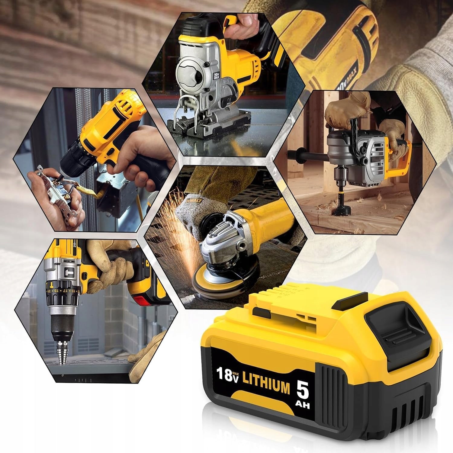 BATTERY FOR DEWALT 18V 5AH LI-ION DCB184 DCB185 DCB201 LED 2 PCS Information regarding product safety and compliance Cd - Batteries, accumulators, and button cells containing more than 0.002% of cadmium