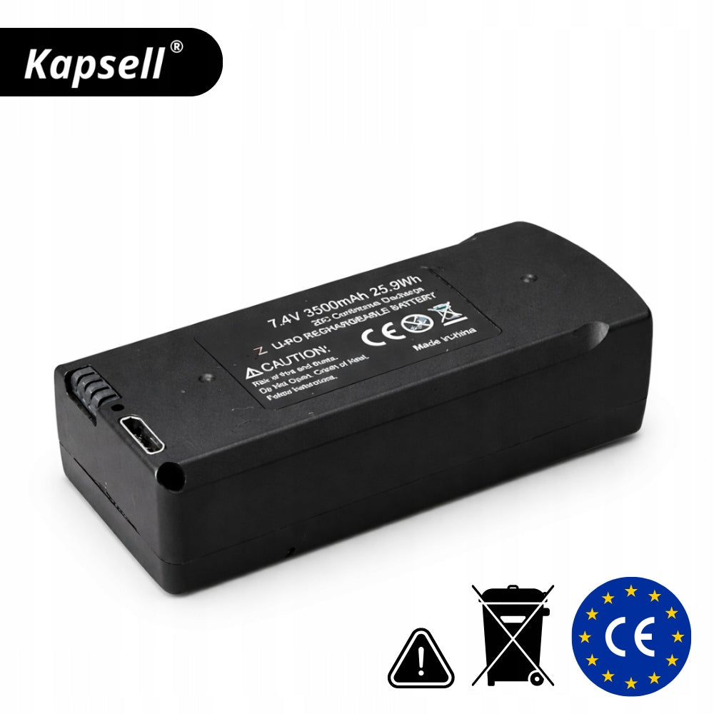 BATTERY FOR DRONE V168 MAX V198 3000mAh 7.4V RECHARGEABLE REPLACEMENT Packaging status original