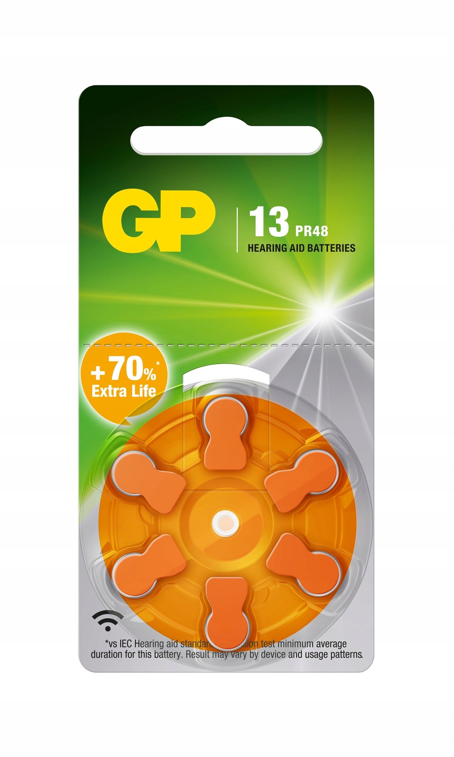 BATTERY FOR HEARING AID GP B3513 ZA13 1,45V 6 PIECES