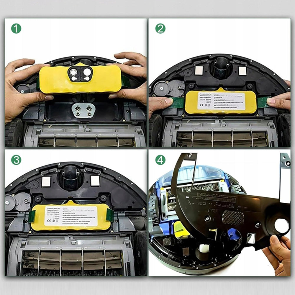 BATTERY FOR IROBOT ROOMBA 500 600 700 800 SERIES 14.4V 5200MAH YELLOW Battery technology nickel-metal-hydride (NiMH)