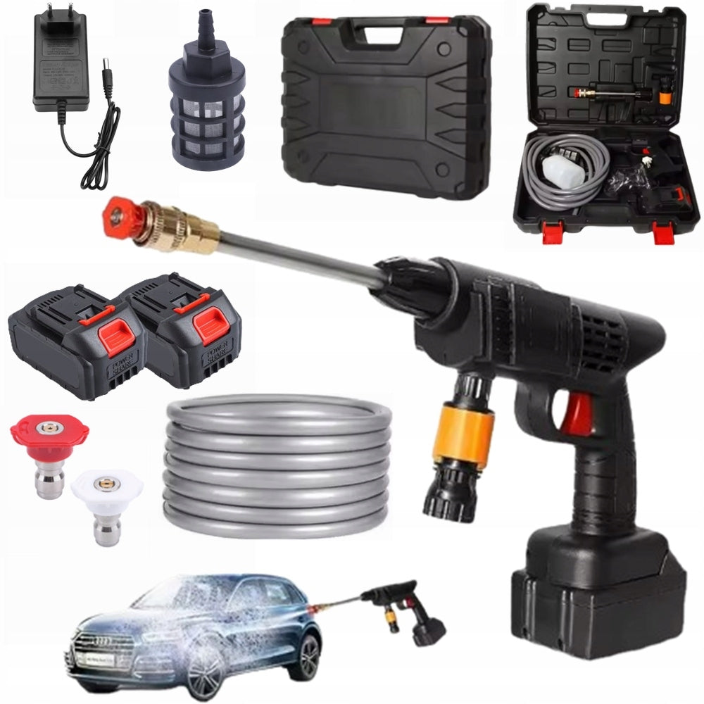 BATTERY OPERATED PRESSURE WASHER POWERFUL 1500W 21V + 2* BATTERY