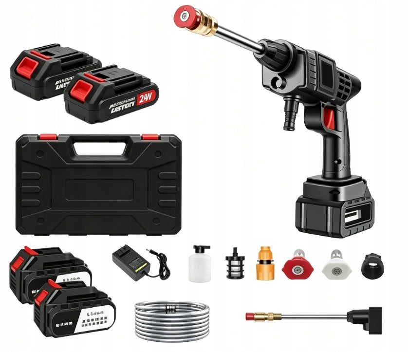 BATTERY PRESSURE WASHER 2 BATTERIES 2 Ah 21V FOAMER AND SUITCASE