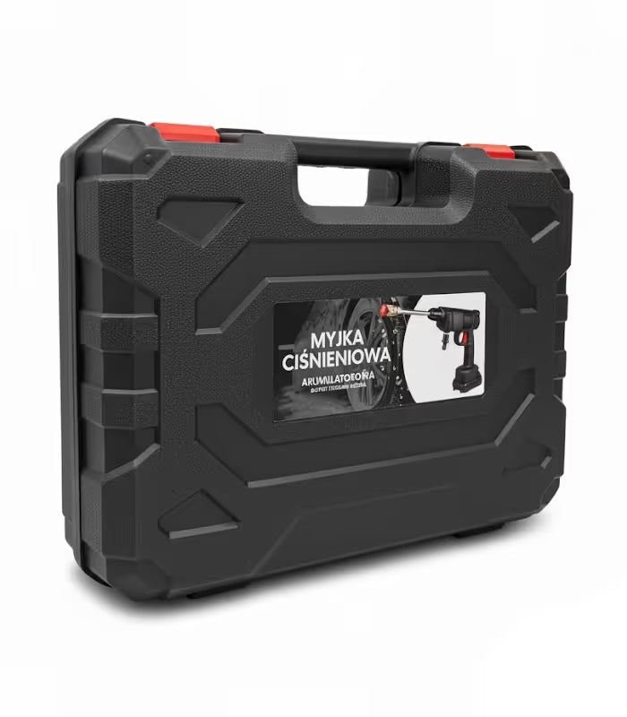 BATTERY PRESSURE WASHER 26 BAR SPRAY GUN 2xAKU + SUITCASE Manufacturer code MYJKA CIŚNIENIOWA AKUMULATOROWA DO MYCIA