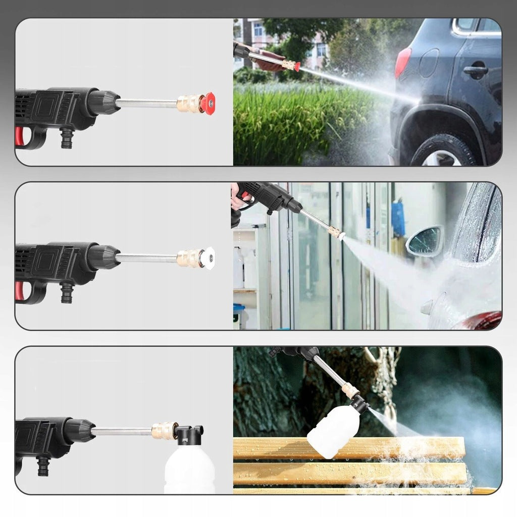BATTERY PRESSURE WASHER POWERFUL SET 1500W +2AKU + 5M PIPE Batteries included yes
