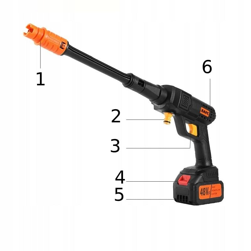 BATTERY PRESSURE WASHER for 100bar SET 600W GARDEN Manufacturer code JQ56