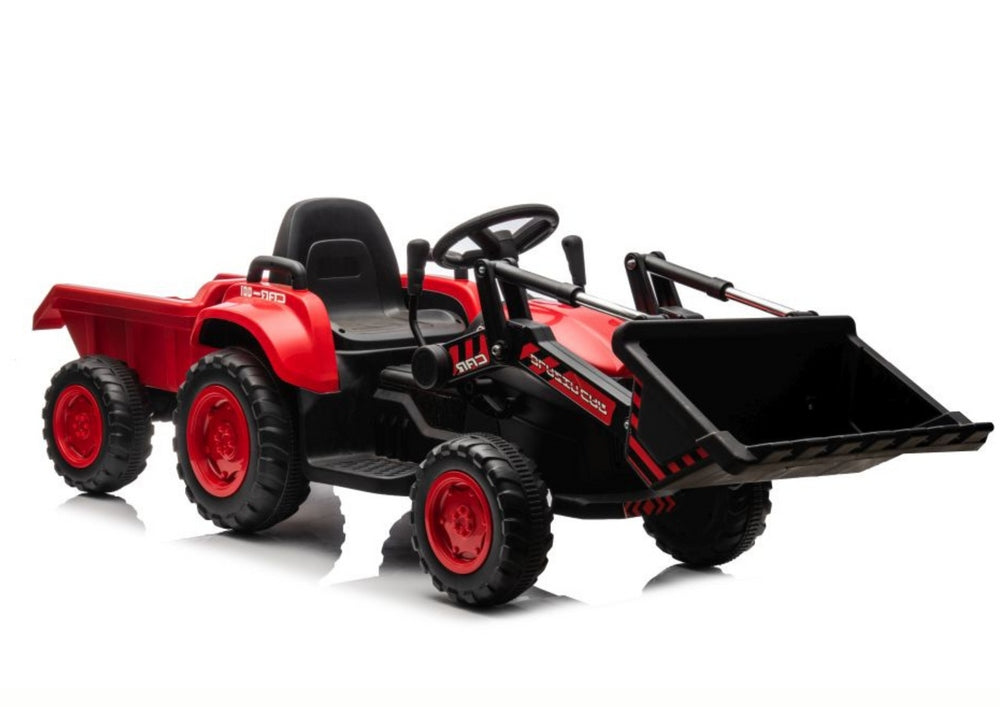 BATTERY TRACTOR 12V 2x45W TRAILER SPOON RED
